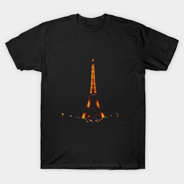 Eiffel Tower Neon T-Shirt by enchantingants